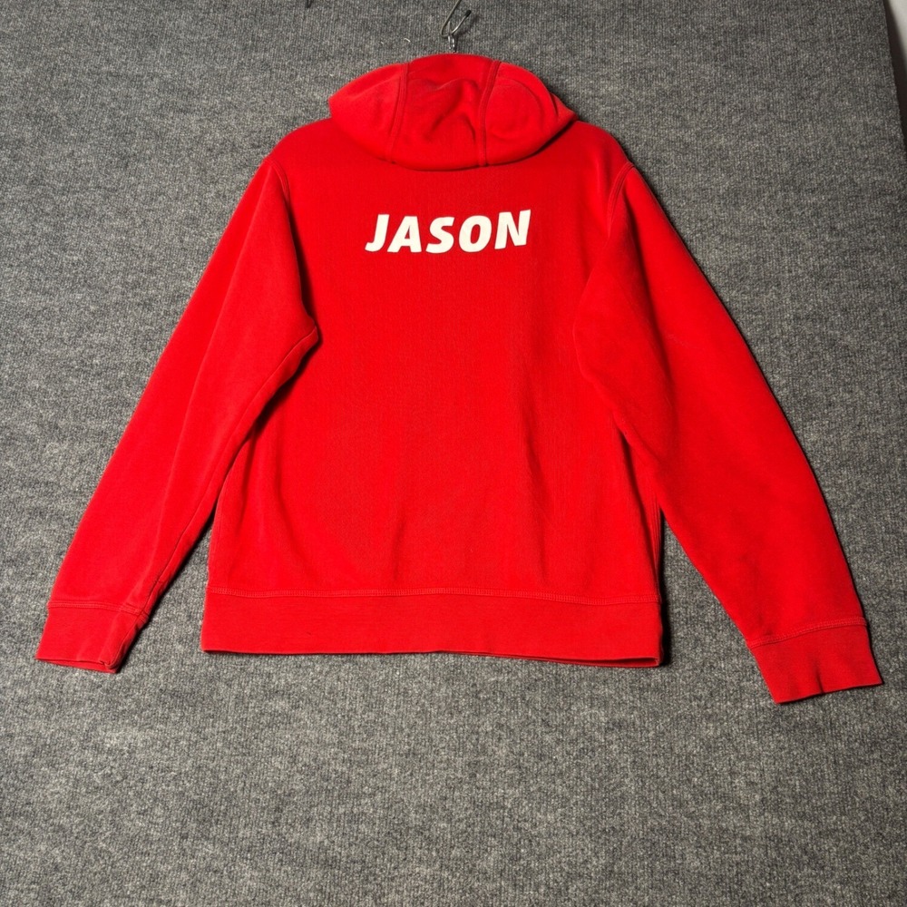 Nike Hoodie Mens Small Red The Ville Jason Graphic Pullover 598437-657 - Picture 2 of 16